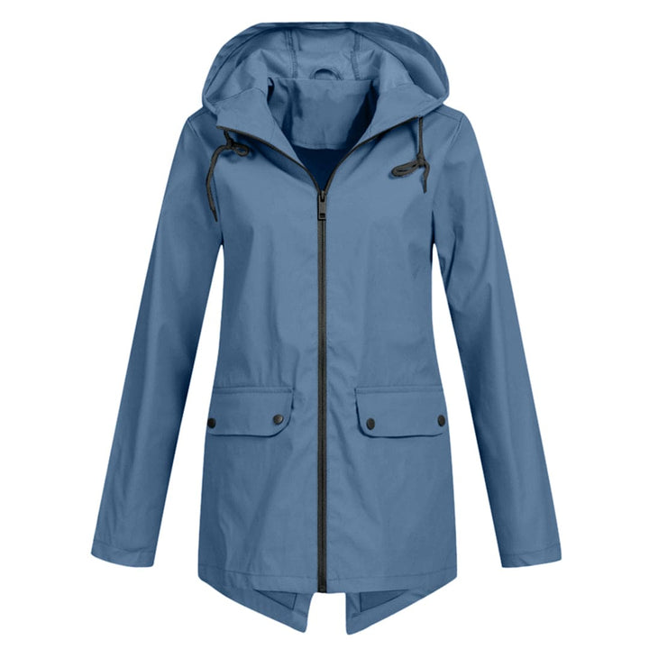 Damen Taillierte Regenjacke | Leicht Outdoor mit Kapuze