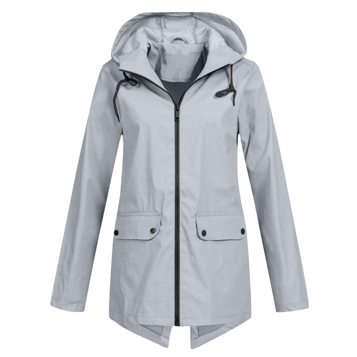 Damen Taillierte Regenjacke | Leicht Outdoor mit Kapuze