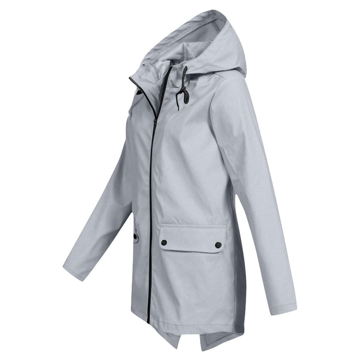 Damen Taillierte Regenjacke | Leicht Outdoor mit Kapuze