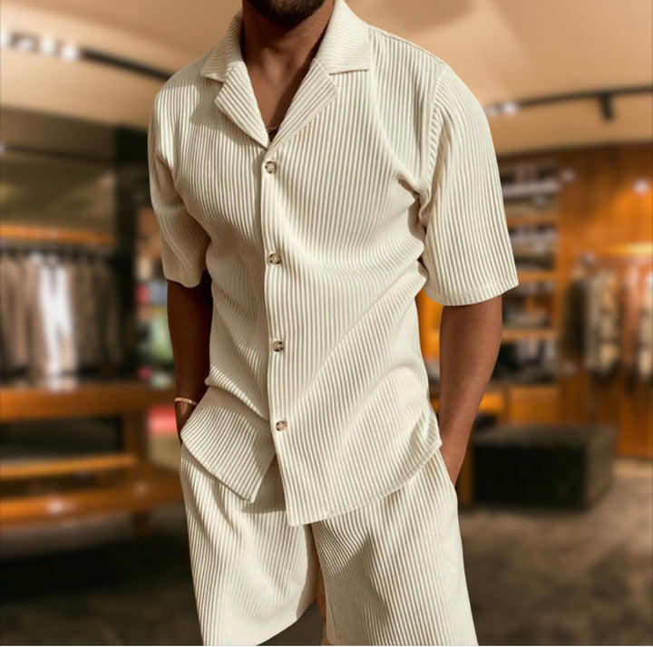 Herren Zweiteiler | Kurzarmhemd und Shorts