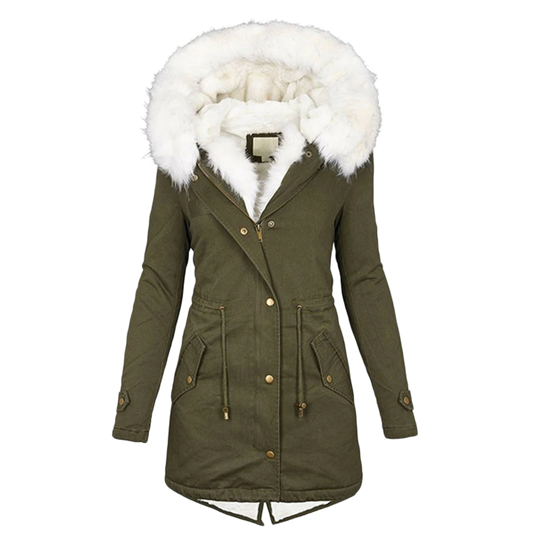 Winterjacke Damen Warmer Wintermantel | Mit Kapuze