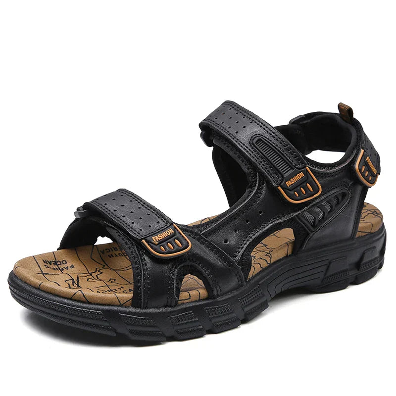 Herren Sandalen | Klettverschluss Profilsohle