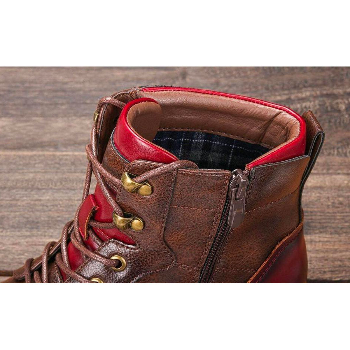 Herrenstiefel | Schnürung Reißverschluss
