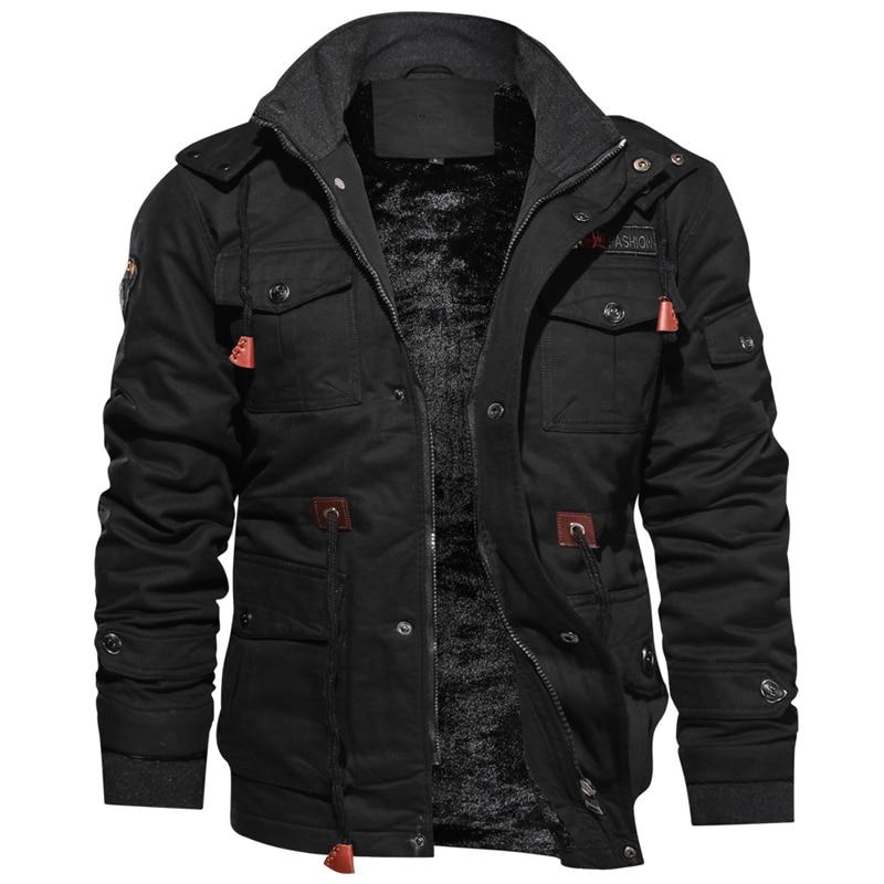 Herren Winterjacke Windabweisende Jacke | Mit Fleecefutter