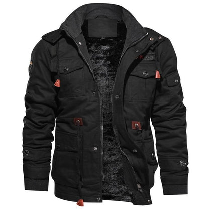 Herren Winterjacke Windabweisende Jacke | Mit Fleecefutter