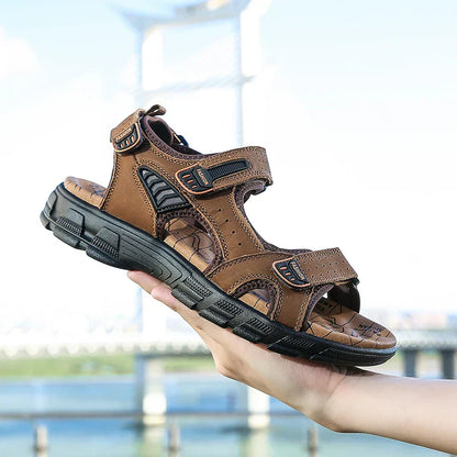 Herren Sandalen | Klettverschluss Profilsohle