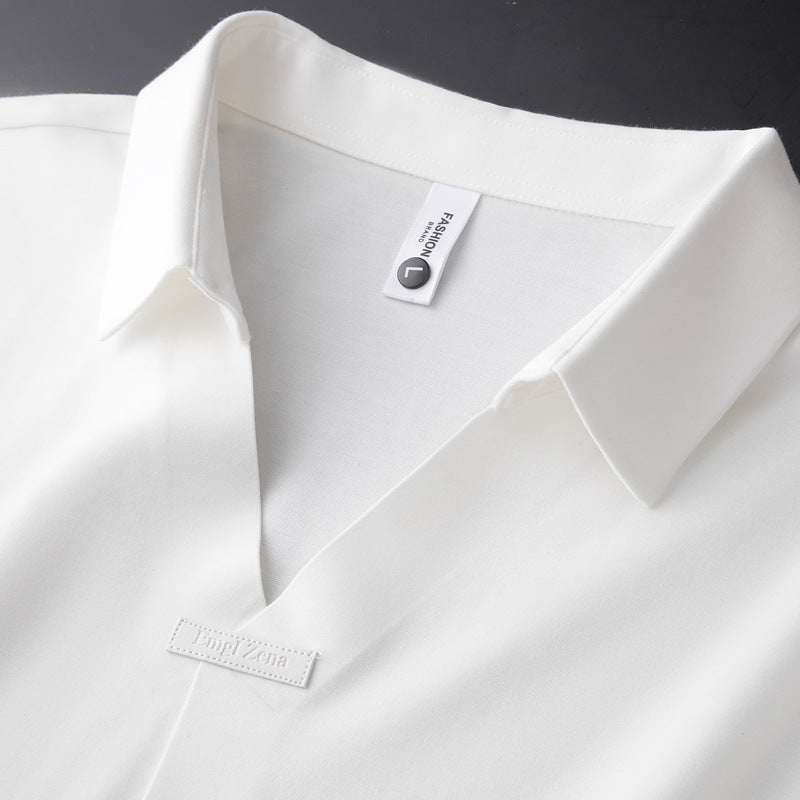 Herren Poloshirt | Kurzarm V-Ausschnitt