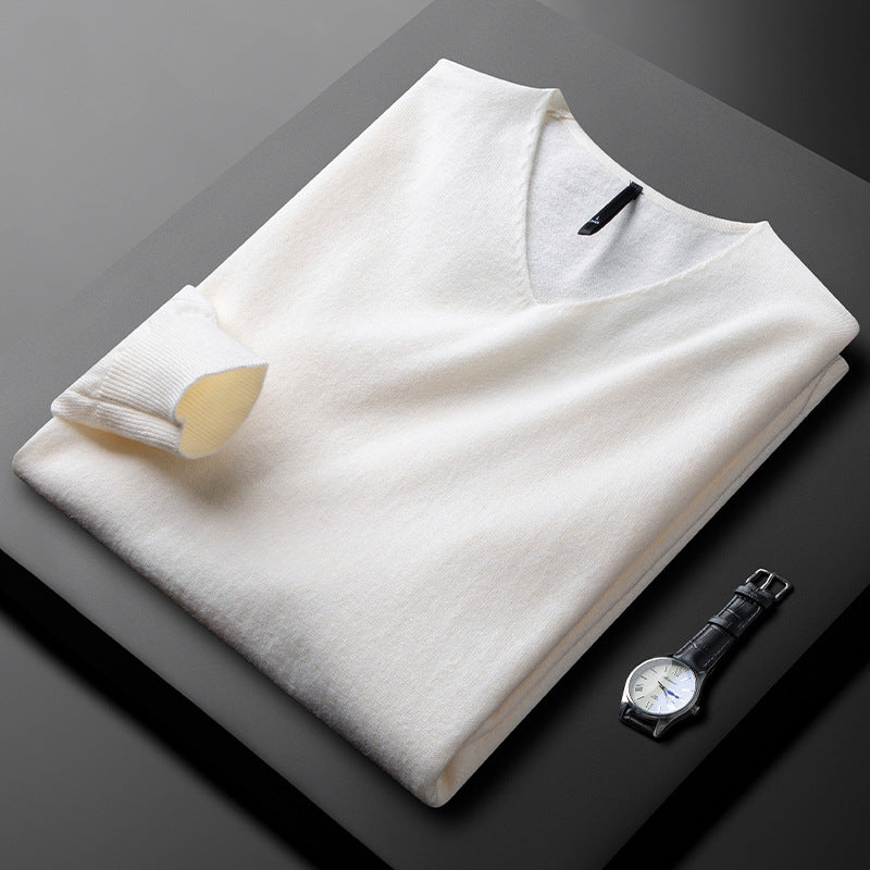 Herren Pullover | V-Ausschnitt Langarm