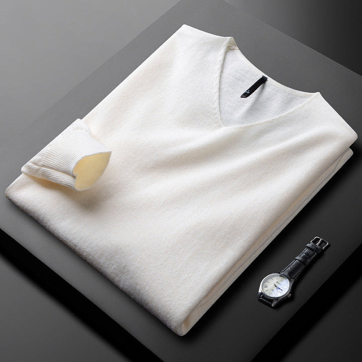 Herren Pullover | V-Ausschnitt Langarm
