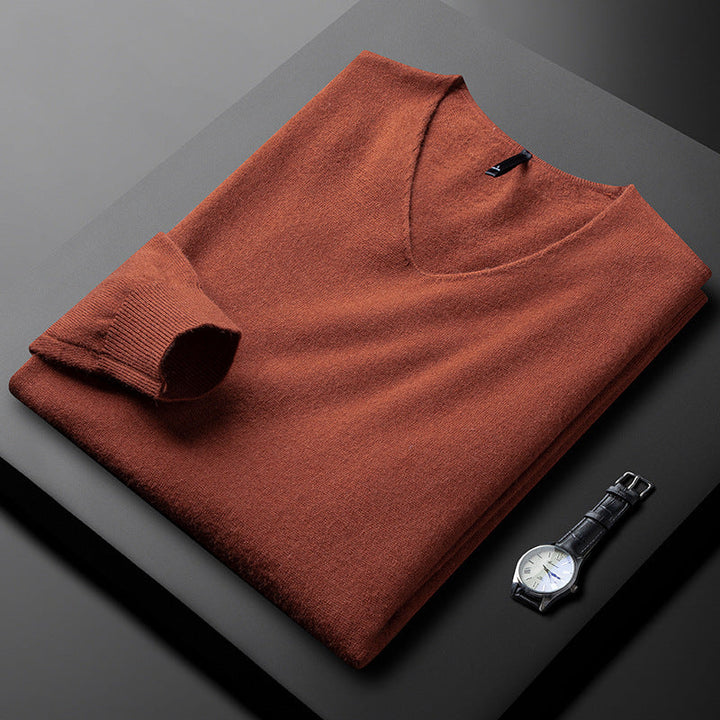 Herren Pullover | V-Ausschnitt Langarm