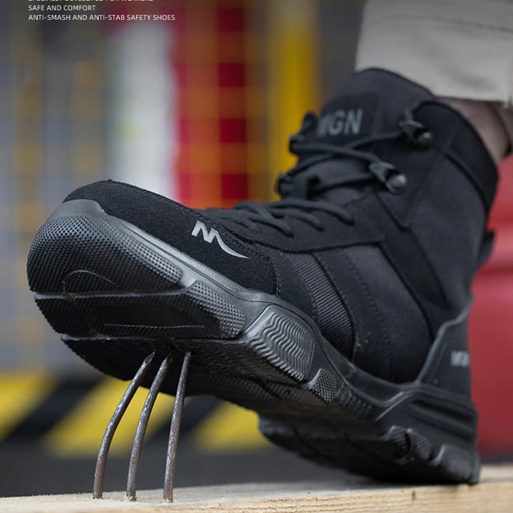 Herren Leichte Stahlkappenschuhe | CE-Zertifiziert Rutschfest 4