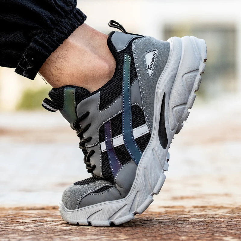 Herren Robuste Stahlkappenschuhe | Sicherheitsstiefel für Handwerk und Bau 3