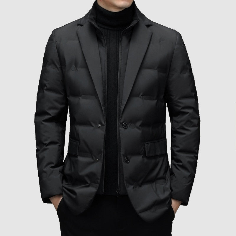 Winterjacke Herren Eleganter Parka | Mit Revers