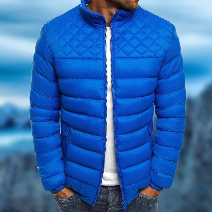 Herren Gesteppte Puffer Jacke | Stehkragen