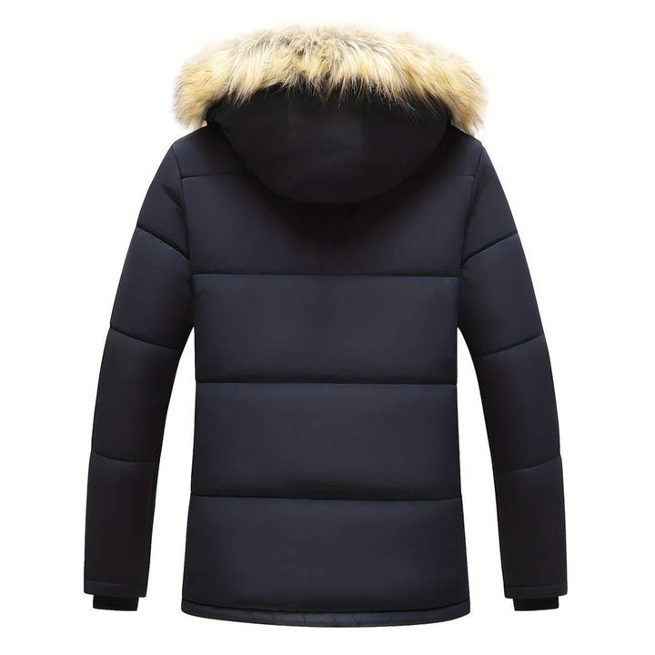 Winterjacke Herren Langer Parka | Mit Abnehmbarer Bontkraag