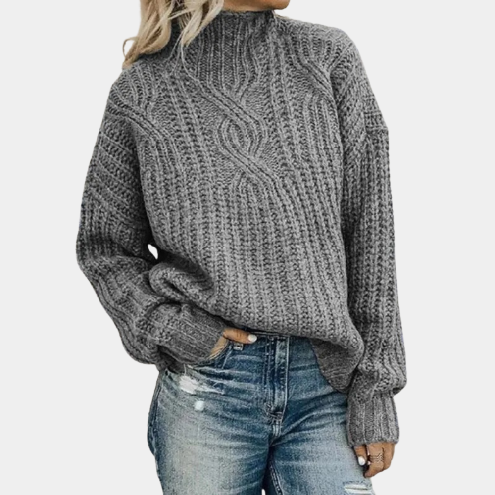 Pullover Damen | Langer Schnitt mit Weichem Strick