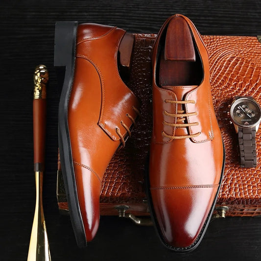 Herrenschuhe | Business Schnürung Kappe