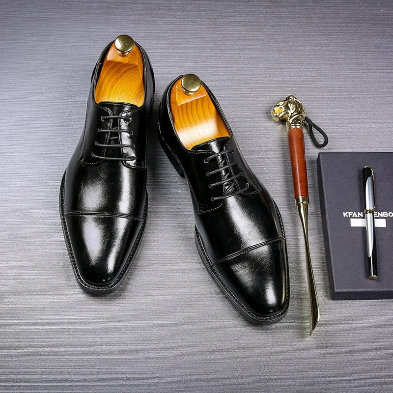 Herrenschuhe | Business Schnürung Kappe