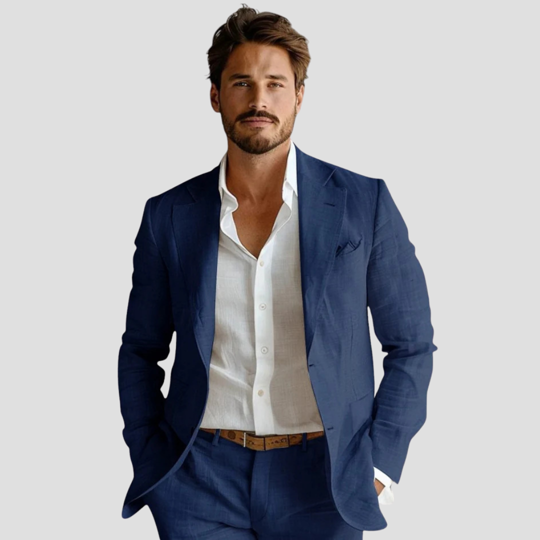Herren Blazer | Sommer Einreiher Revers