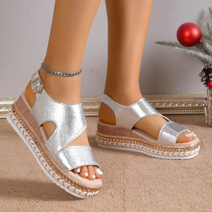 Damen Sandalen | Plateau mit Keilsohle
