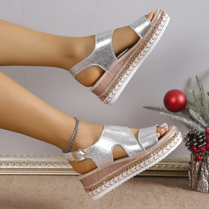 Damen Sandalen | Plateau mit Keilsohle