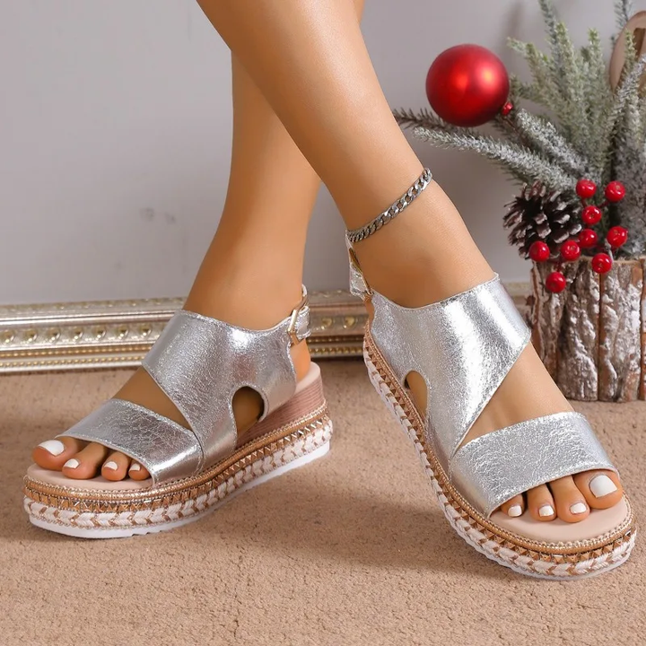 Damen Sandalen | Plateau mit Keilsohle
