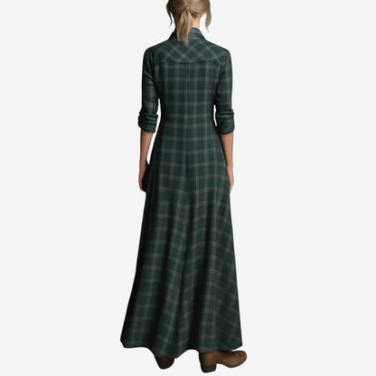 Damen Kleid | Maxi mit Karomuster