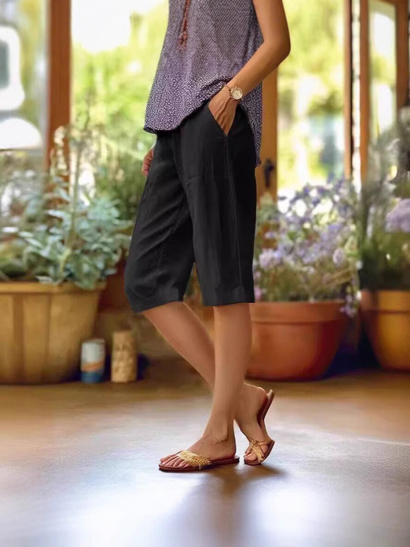 Damen Shorts | Knielang mit Taschen