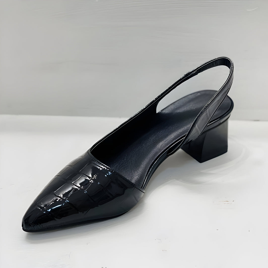 Damen Pumps | Slingback mit Blockabsatz