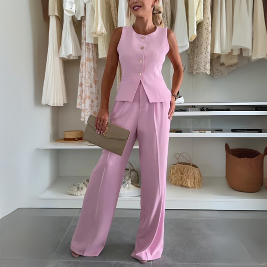 Damen-Zweiteiler | Ärmellose Weste und Hose