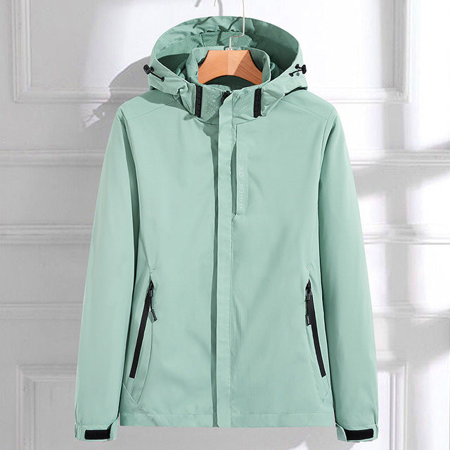 Damen Softshell-Regenjacke mit Kapuze | Winddicht & Leicht