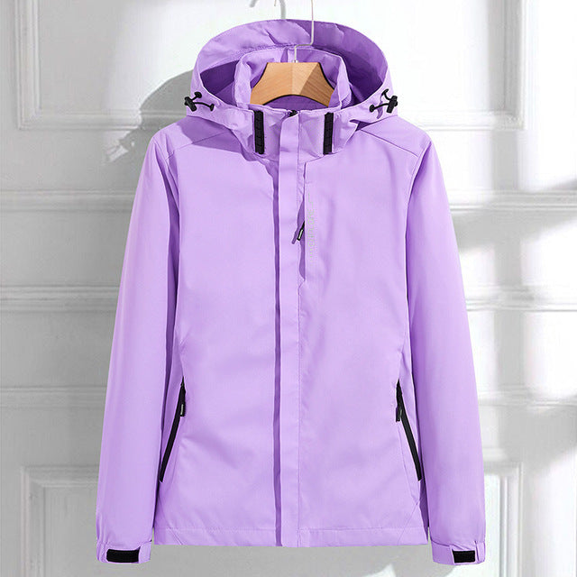 Damen Softshell-Regenjacke mit Kapuze | Winddicht & Leicht