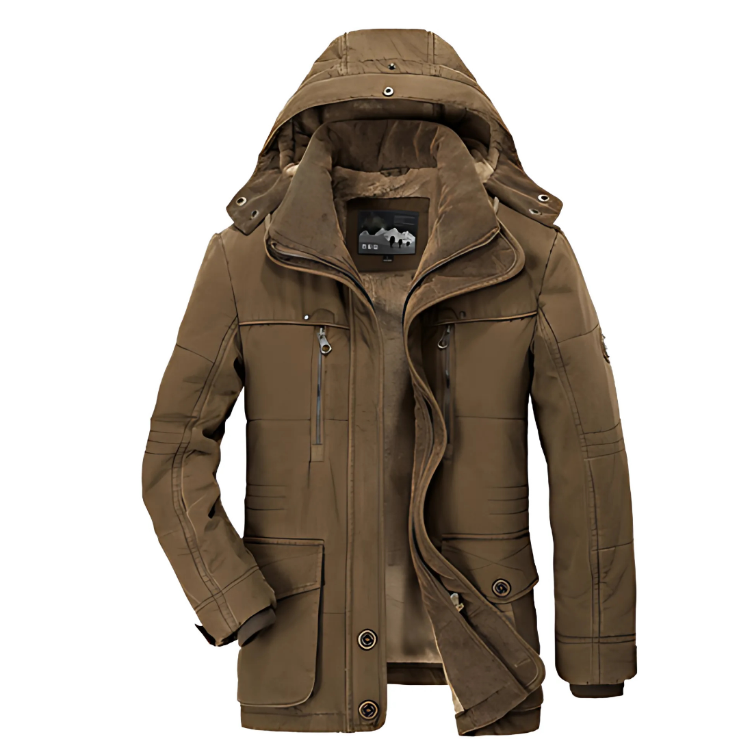 Unisex Winterjacke Gefütterte Kapuzenjacke | Mit Fleecefutter