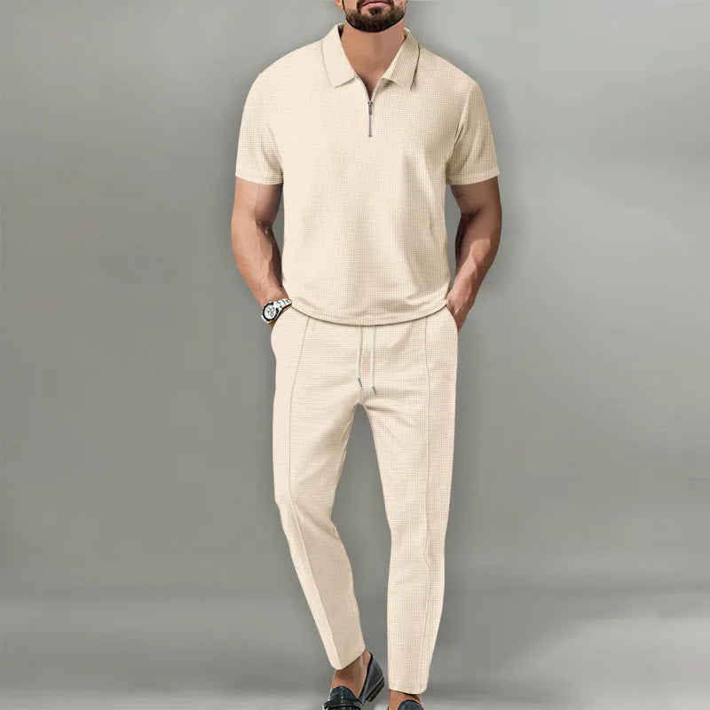 Herren Zweiteiler | Poloshirt Hose Set