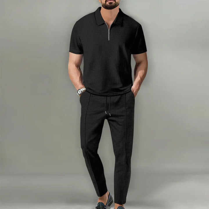Herren Zweiteiler | Poloshirt Hose Set
