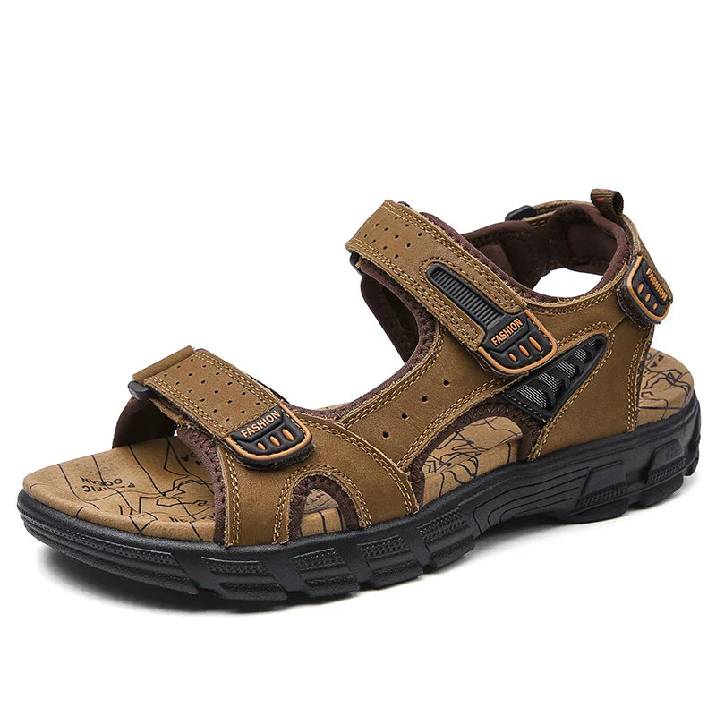 Herren Sandalen | Klettverschluss Profilsohle