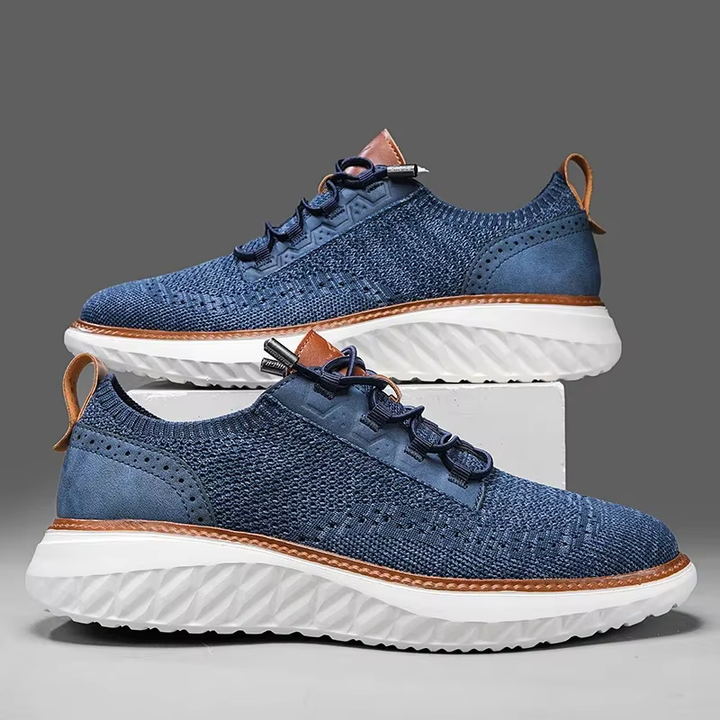 Herren Sneaker | Struktur Strick mit Profilsohle