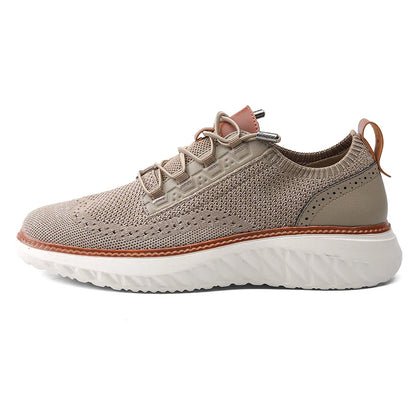 Herren Sneaker | Struktur Strick mit Profilsohle