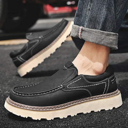Herren Loafer | Geschlossene Front Ziernähte