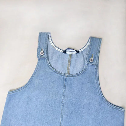 Damen Kleid | Ärmellos Denim Mini