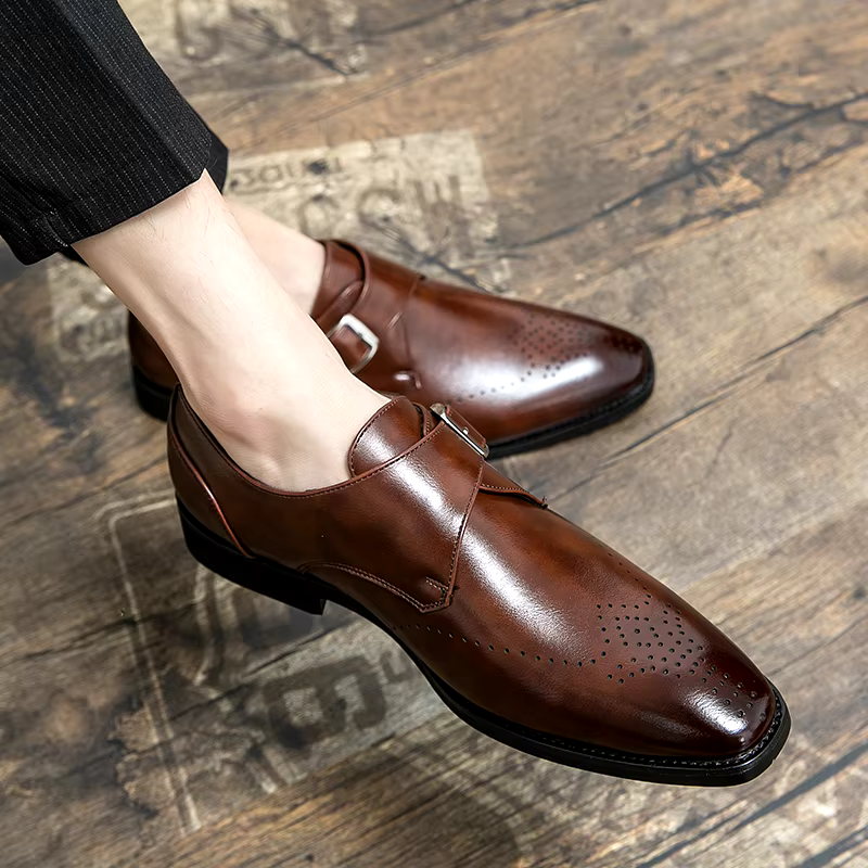 Herrenschuhe | Business Schnalle Lochmuster