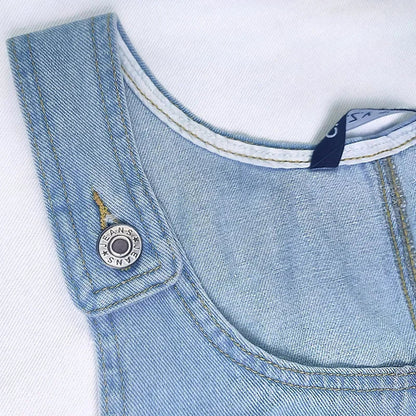 Damen Kleid | Ärmellos Denim Mini