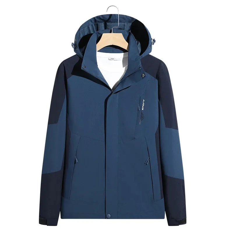 Skijacke | Zweifarbige Kapuzenjack