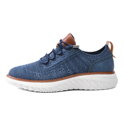 Herren Sneaker | Struktur Strick mit Profilsohle