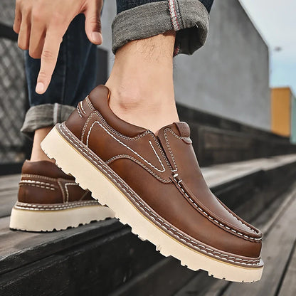 Herren Loafer | Geschlossene Front Ziernähte