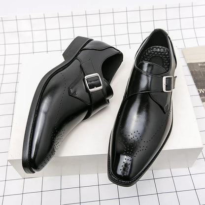 Herrenschuhe | Business Schnalle Lochmuster