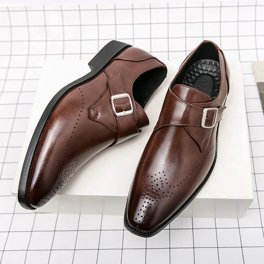 Herrenschuhe | Business Schnalle Lochmuster