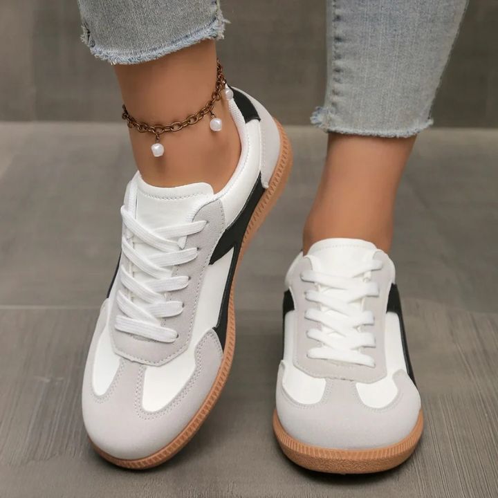 Damen Schuhe | Schnürung Sneaker mit Kontrastdetails