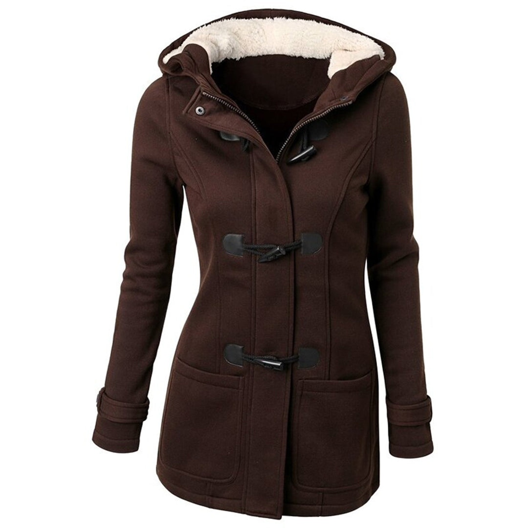 Damen Winterjacke Langer Wintermantel | Mit Kapuze