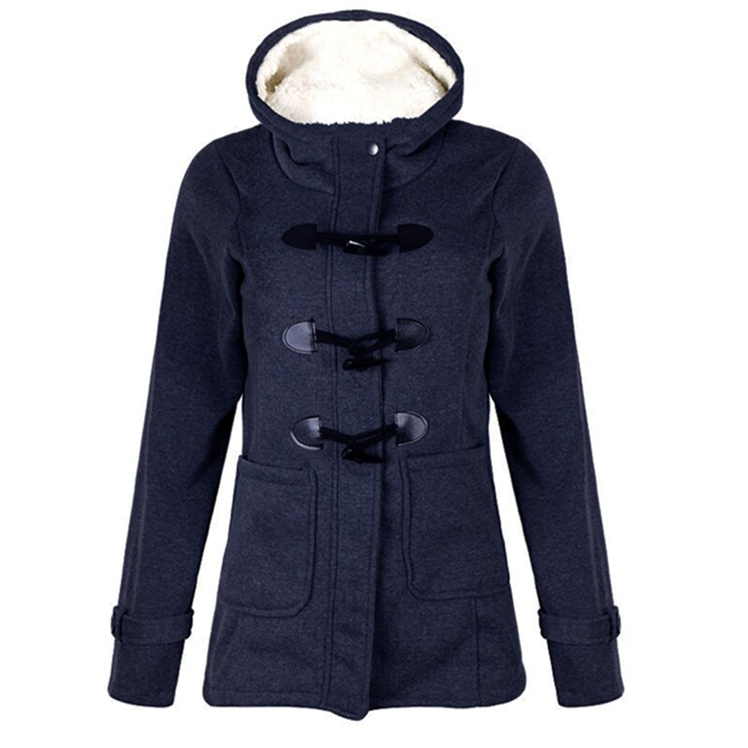 Damen Winterjacke Langer Wintermantel | Mit Kapuze